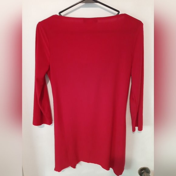 Vintage Ava & Grace lovely red top with ruching at front/Sz L - Picture 4 of 4
